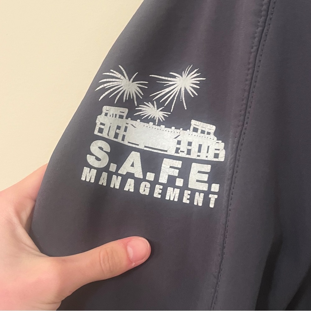 Men Medium Ford Field Security Jacket - image 3